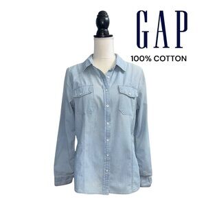 GAP Blue Casual Button Down Shirt